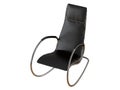 Black rocking chair on a white background 3d rendering Royalty Free Stock Photo