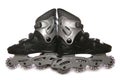 Black roller blades Royalty Free Stock Photo