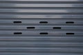 Black roller shutter door closed security background