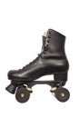 Black roller skate with high heel