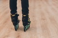 Black roller skates Royalty Free Stock Photo