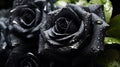 Black rose 135 mm macro. Gothic valentine