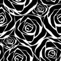 Black roses pattern