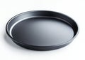 Black Round Baking Pan, Isolated on White Background, Baking Dish, Cooking Utensil baking pan, cookware Royalty Free Stock Photo