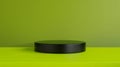 Black Round Object on Green Table Royalty Free Stock Photo