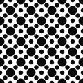 Abstract polka dot round seamless pattern. Geometric background with circles. Royalty Free Stock Photo
