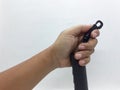 Black Rubber Arrow Puller for Archery Sports Accessories in White Background