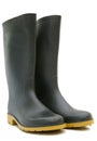 Black rubber boots Royalty Free Stock Photo