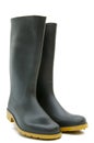 Black rubber boots Royalty Free Stock Photo