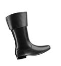 Black rubber boots isolated Royalty Free Stock Photo