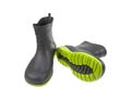 Black rubber boots isolated on white background Royalty Free Stock Photo