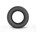 Black rubber car tire