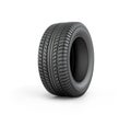 Black rubber car tire