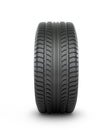 Black rubber car tire