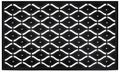 Black Rubber Ellipse Design Eyes Floor Door Mat