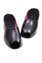 Black rubber galoshes