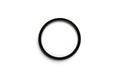Black rubber gasket seal ring isolated on white background. Royalty Free Stock Photo