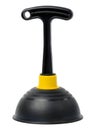 Black rubber plunger on a white isolated background Royalty Free Stock Photo