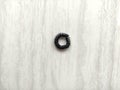 Black rubber spiral spring Royalty Free Stock Photo
