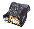 Black rubbish bag Royalty Free Stock Photo