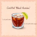 Black russian Royalty Free Stock Photo