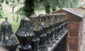 Black Rusted Mossy Railing Royalty Free Stock Photo