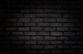 Black Rustic Texture black Old Brick Wall Surface. Uneven Painted Plaster
