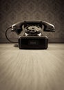 Black 1950s phone Royalty Free Stock Photo