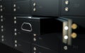 Black Safe Deposit Box Wall