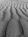 black sand background. dark sand waves Royalty Free Stock Photo
