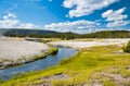 Black Sand Basin in Yellowstone National Park, USA Royalty Free Stock Photo