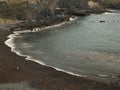 Black Sand Beach Royalty Free Stock Photo
