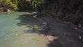 Black sand beach Anse Couleuvre on beautiful Martinique island