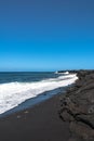 The black sand beach, Hawaii Royalty Free Stock Photo