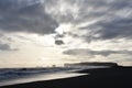 Black sand beach in Iceland, DyrhÃÂ³laey