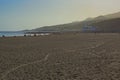 Black sand beach at La Palma, Canaries Royalty Free Stock Photo