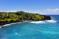 Black Sand Beach, Maui, Hawaii Royalty Free Stock Photo