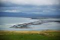 Black sand beach