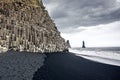 The black sand beach of Reynisfjara in Iceland Royalty Free Stock Photo