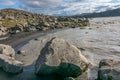 Black sand beach near Dettifoss Waterfall, North Iceland