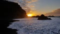 Black Sand Beach at tenerife Teneriffa