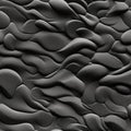 Black Sand Texture. Seamless Background. Generative AI Royalty Free Stock Photo