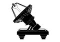 Black satellite dish Royalty Free Stock Photo
