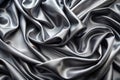 Black Satin Dark Fabric Texture Royalty Free Stock Photo