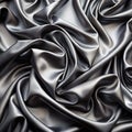 Black Satin Dark Fabric Texture Royalty Free Stock Photo