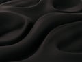 Black satin silk, elegant fabric for backgrounds Royalty Free Stock Photo