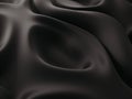 Black satin silk, elegant fabric for backgrounds Royalty Free Stock Photo