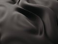 Black satin silk, elegant fabric for backgrounds Royalty Free Stock Photo