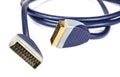 Black scart cable for television and satellite.