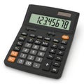 Black scientific calculator isolated on white background Royalty Free Stock Photo